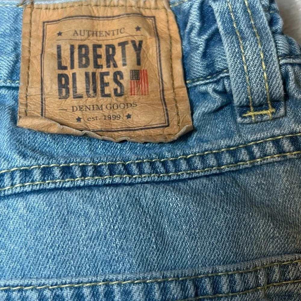 Vintage Liberty Blues Mens Size 38 Tall Denim Shorts Casual Rugged Jorts Retro